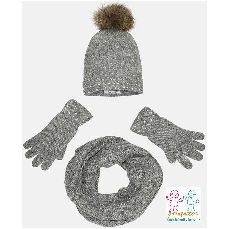 Conj. gorro cuello guantes