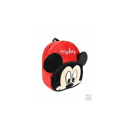 MOCHILA GUARDERIA MICKEY PELUCHE