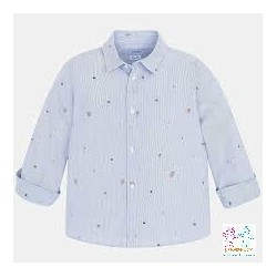 Camisa m/l jacquard