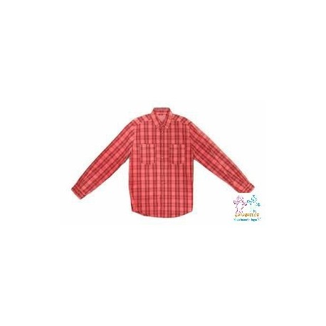 CAMISA M/L CUADROS TINTADOS