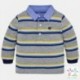 Polo m/l rayas bloque