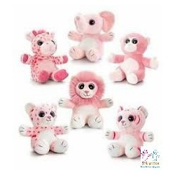 PELUCHE ANIMALES SELVA ROSA 6 SURTI