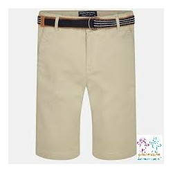 BERMUDA CHINO PIQUE CINTURON