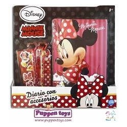 DIARIO CON ACCESORIOS MINNIE