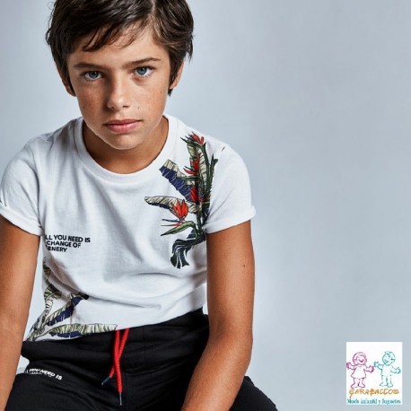 Camiseta print tropical