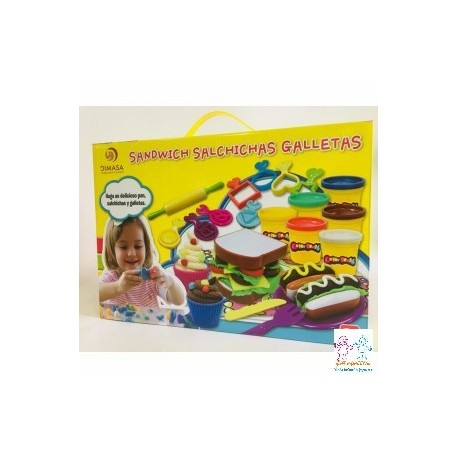 PLASTILINA SANDWICH SALCHICHAS GALL