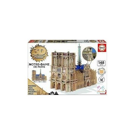 PUZZLE 3D MADERA NOTRE-DAME 148 PZA