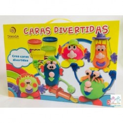 SET PLASTILINA CARAS DIVERTIDAS