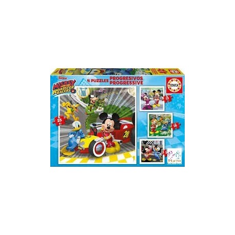 4 PUZZLES PROGRESIVOS MICKEY SUPERP