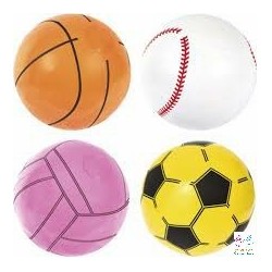 PELOTA HINCHABLE DEPORTE 41CM, SURT