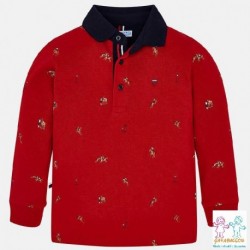 Polo m/l estampado