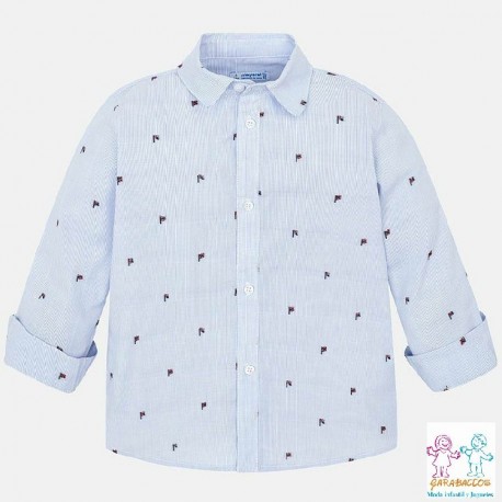 Camisa m/l jacquard