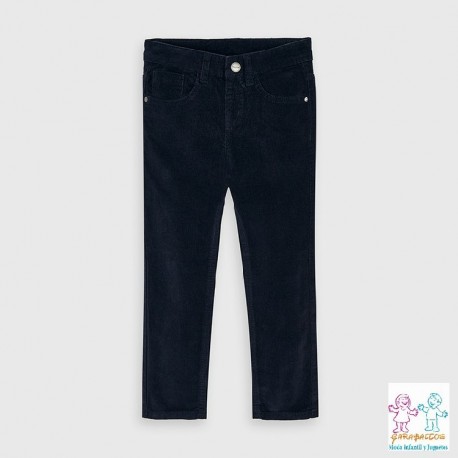 Pantalon pana slim fit basico