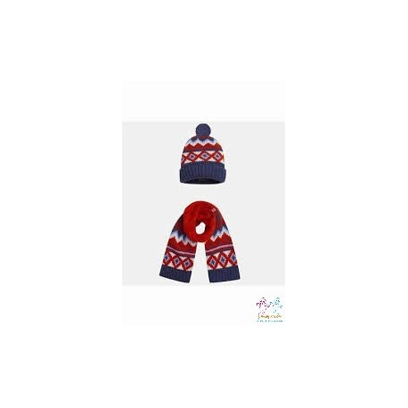 CONJ GORRO BUFANDA JACQUARD