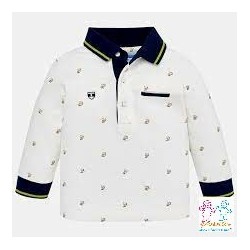 Polo m/l estampado