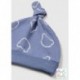 Pelele peto y gorro jacquard