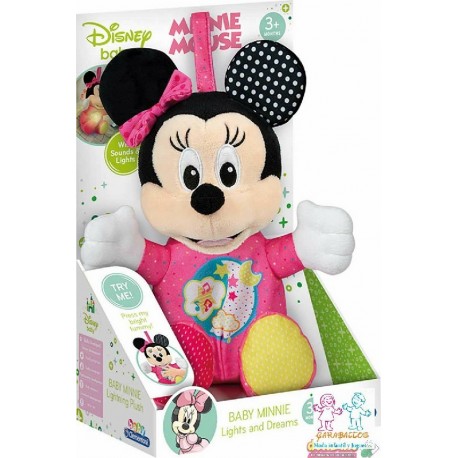 PELUCHE BABY MINNIE LUCES Y SONID