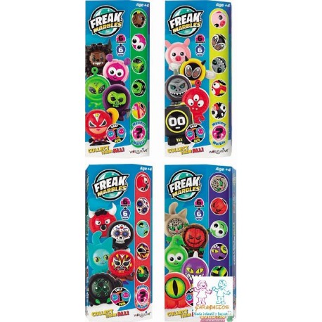 SET FREAK MARBLES 8 UNIDADES SURT,