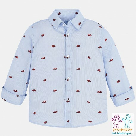 Camisa m/l estampada