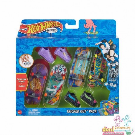 SKATE PACK 4 HOT WHEELS