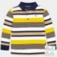 Polo m/l raya bloque