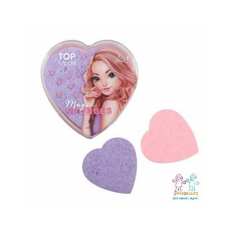 TOPMODEL ESPONJAS MAGICAS CORAZON BEAUTY