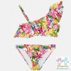 Bikini estampado volante