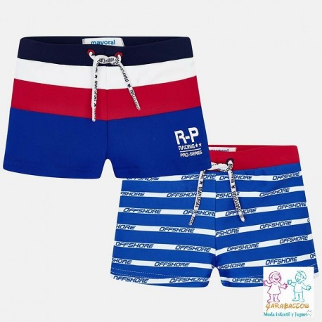 Set 2 bañadores cortos elasta