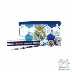 REAL MADRID SET PORTATODO C/MATERIAL ESCOLAR