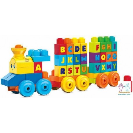 TREN MUSICAL ABC MEGABLOCK 50PZAS