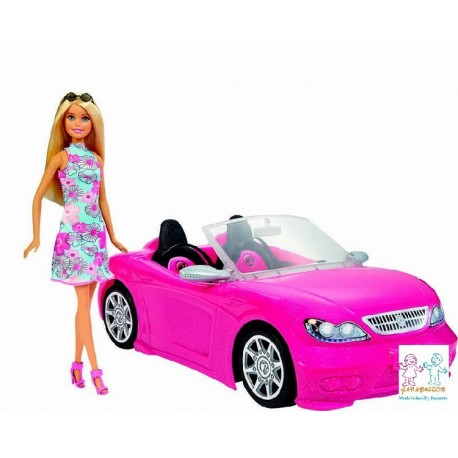 FIAT BARBIE CON MUÑECA