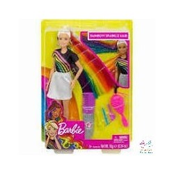 BARBIE MECHAS ARCOIRIS C/ACCESORIOS