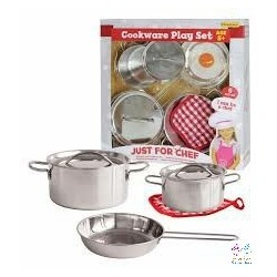 PLAYSET COCINA 6 PZAS. INOXIDABLES