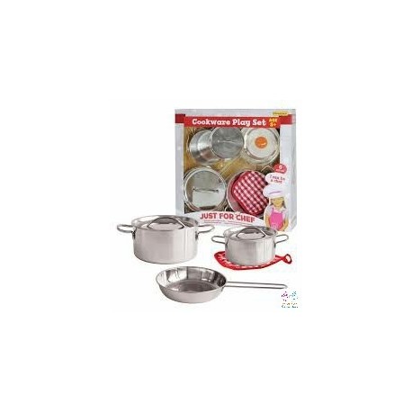 PLAYSET COCINA 6 PZAS. INOXIDABLES