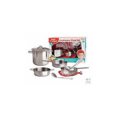 PLAYSET COCINA 8 PZAS. INOXIDABLES