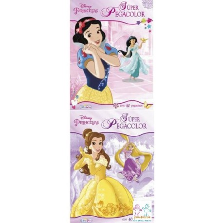 LIBRO SUPER PEGACOLOR PRINCESAS