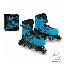 PATINES EN LINEA AZUL 33-36 AJUST.