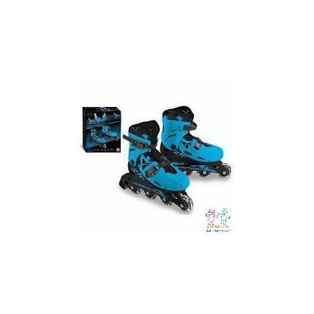 PATINES EN LINEA AZUL 33-36 AJUST.