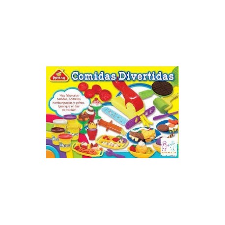 SET PLASTILINA COMIDAS DIVERTIDAS