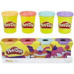 PLASTILINA PLAYDOH PACK 4 BOTES