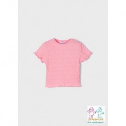 Camiseta m/c jacquard elastic