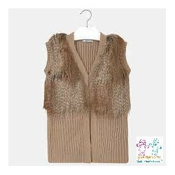 CHALECO TRICOT CON PELO