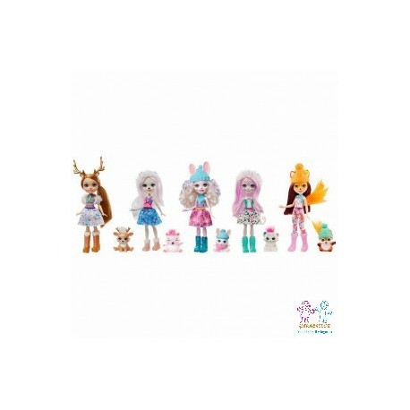 ENCHANTIMALS PACK 5 VALLE NEVADO GARABATOS MUNDO INFANTIL