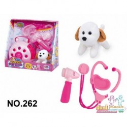 TRANSPORTIN C/PERRO PELUCHE 10 CM.