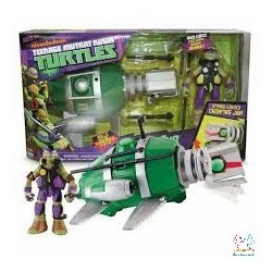 SUBMARINO + FIGURA DON TORTUGA NINJA