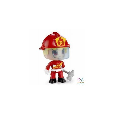 FIGURA PIN Y PON ACTION BOMBERO