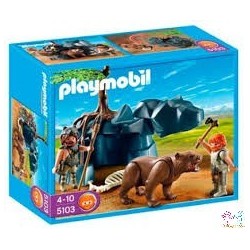 CAVERNICOLAS CON OSO PLAYMOBIL