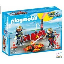 EQUIPO DE BOMBEROS PLAYMOBIL CITY