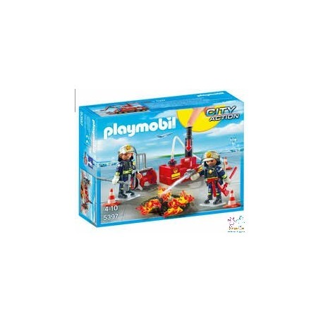 EQUIPO DE BOMBEROS PLAYMOBIL CITY