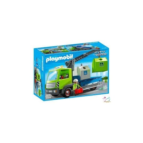 CAMION DE CONTENEDORES PLAYMOBIL